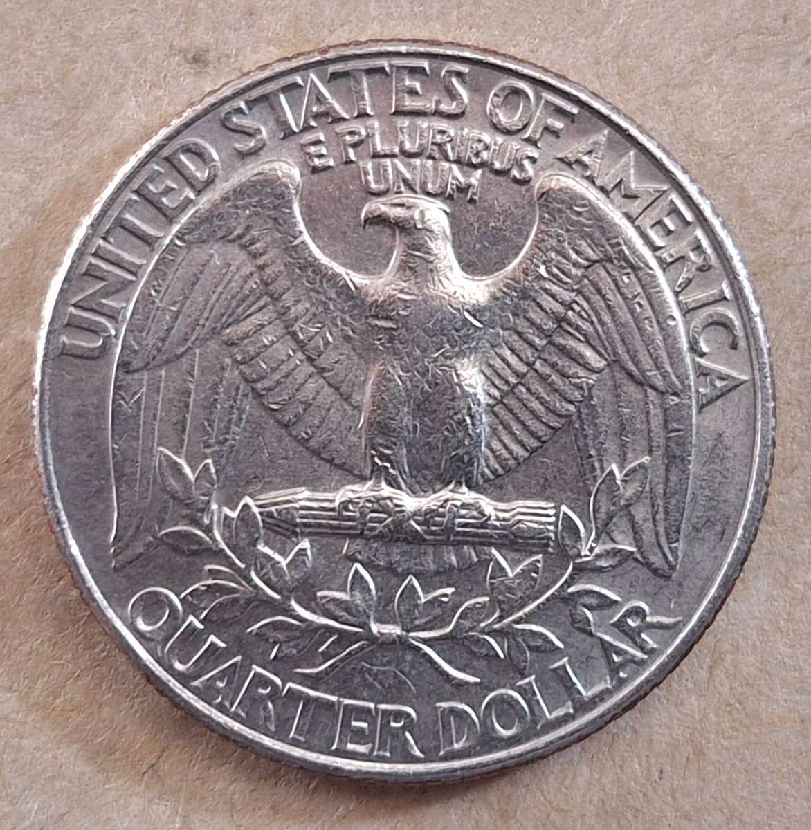 United States 1991 D  ¼ Dollar "Washington Quarter" Copper-nickel clad copper