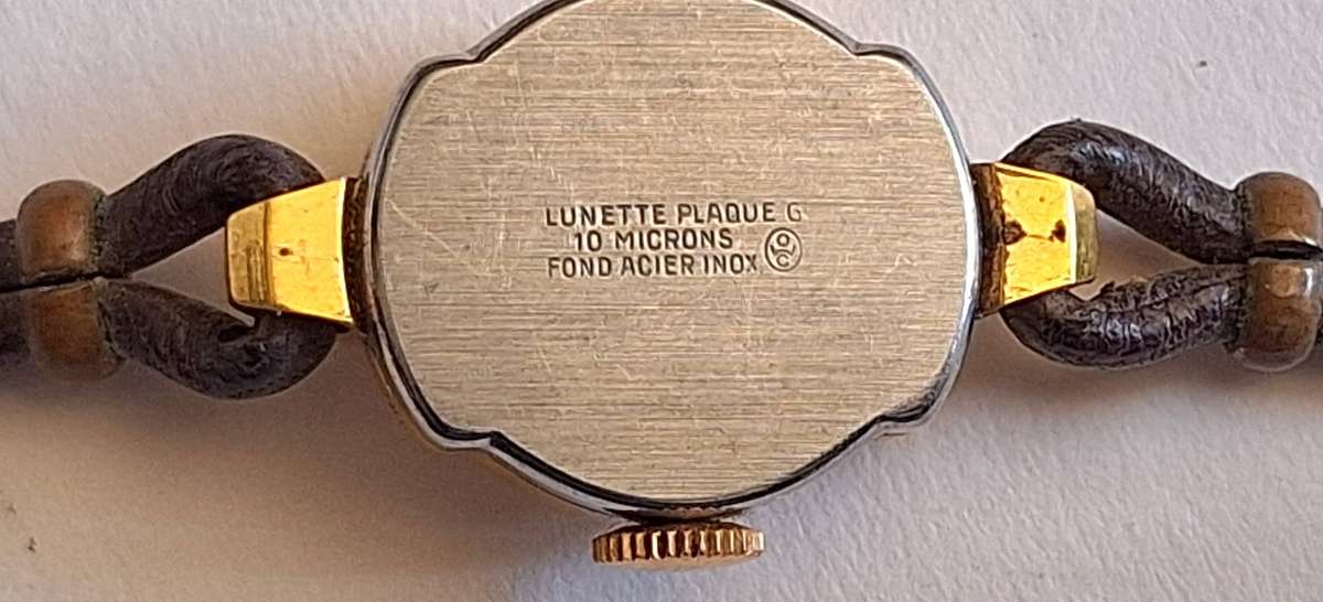 Vintage Oris Lunette Plaque G 10 Microns Women's Wrist Watch (For repair or Spares)