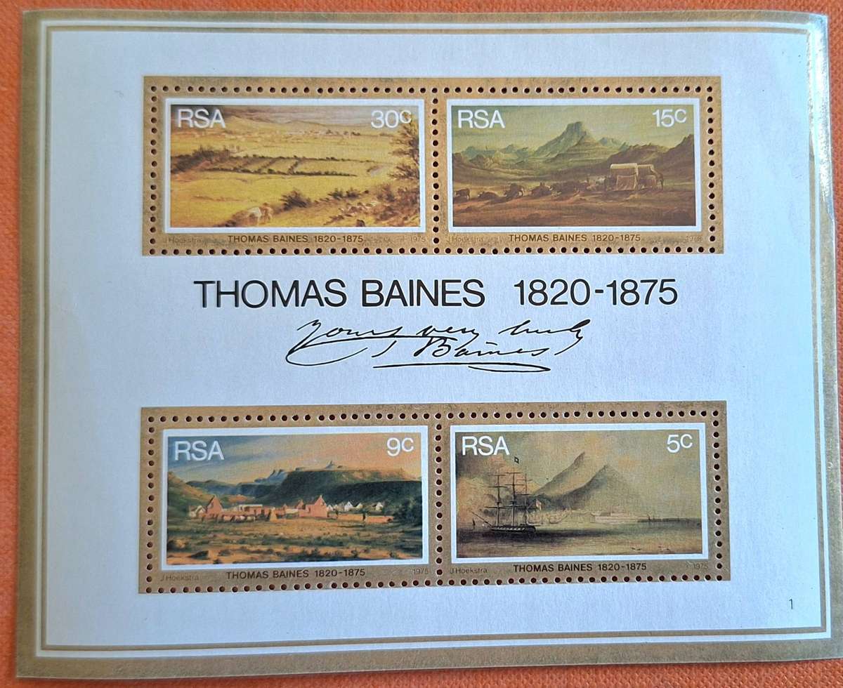 South Africa 1975 Thomas Baines 1 Mint Miniature Sheet