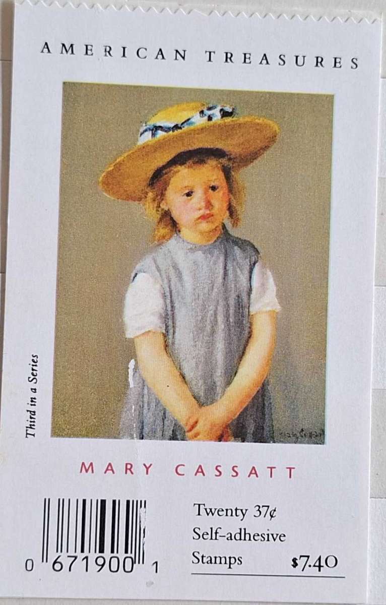 USA 2003 American Treasures Mary Cassatt Paintings 4 Unused Self-Adhesive Stamps