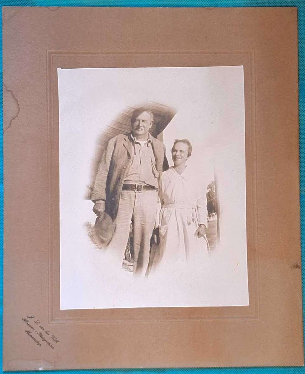 Vintage Photograph on Mounting Board by J L van der Walt Photographer Humansdorp