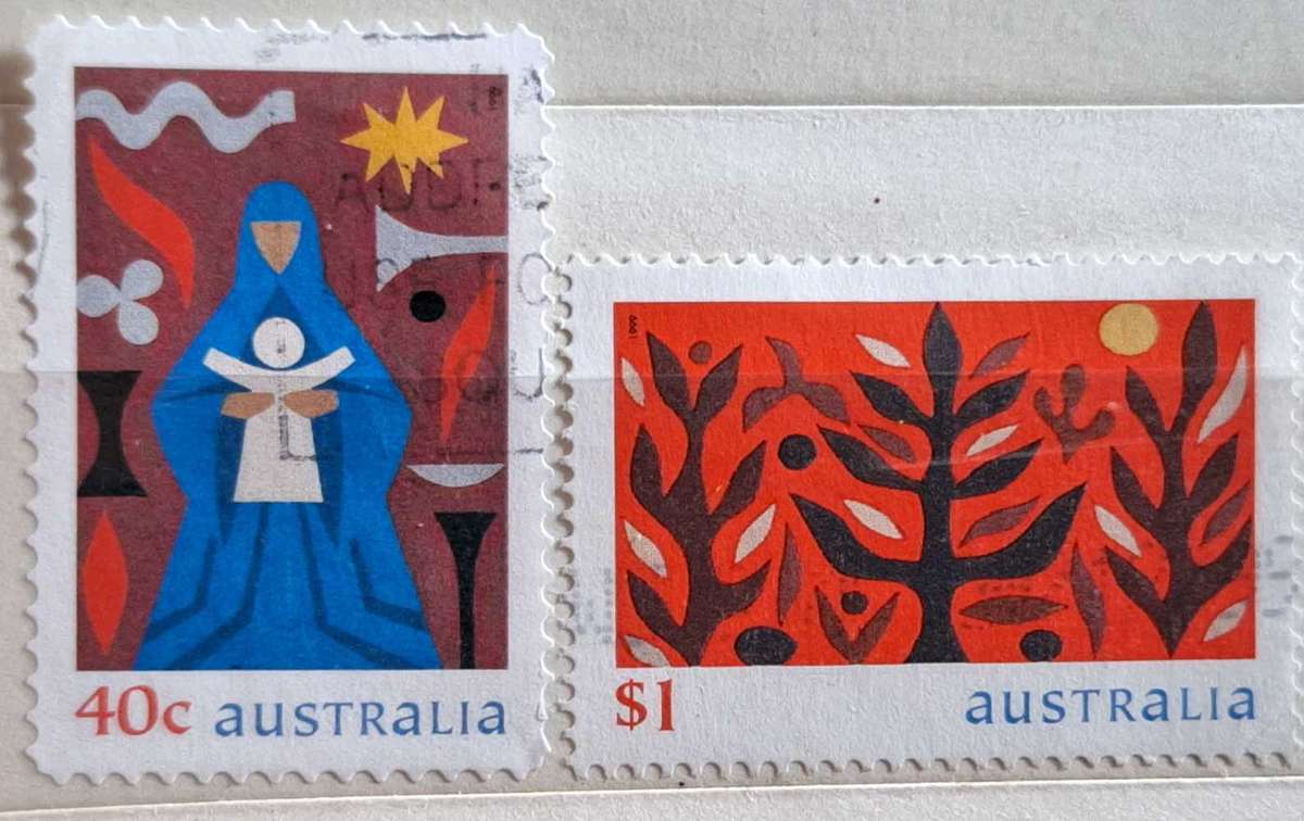 Australia 1999 Christmas Set of 2 Used Hinged stamps