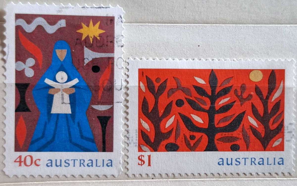 Australia 1999 Christmas Set of 2 Used Hinged stamps