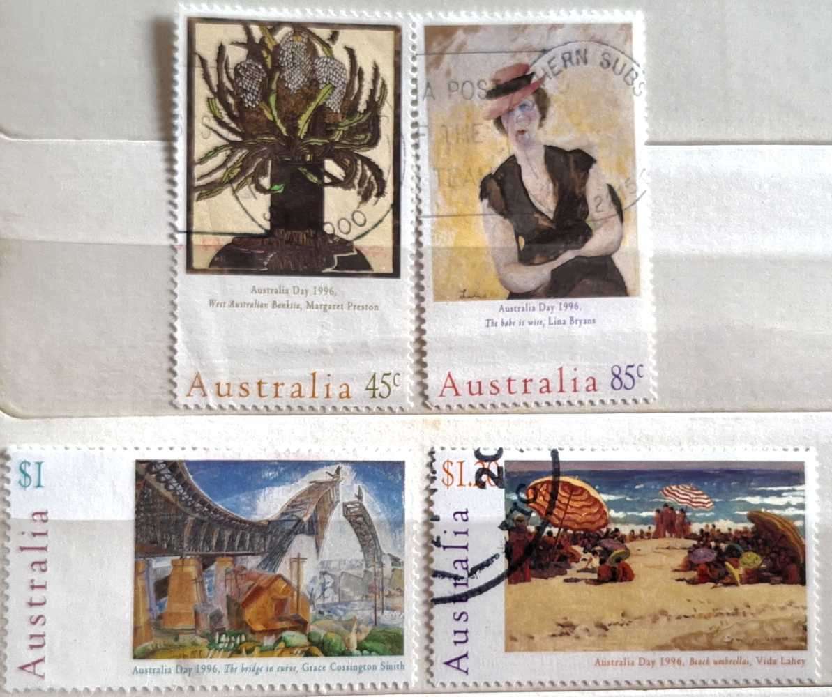 Australia 1996 Australia Day: Paintings Set of 4 Used Hinged stamps
