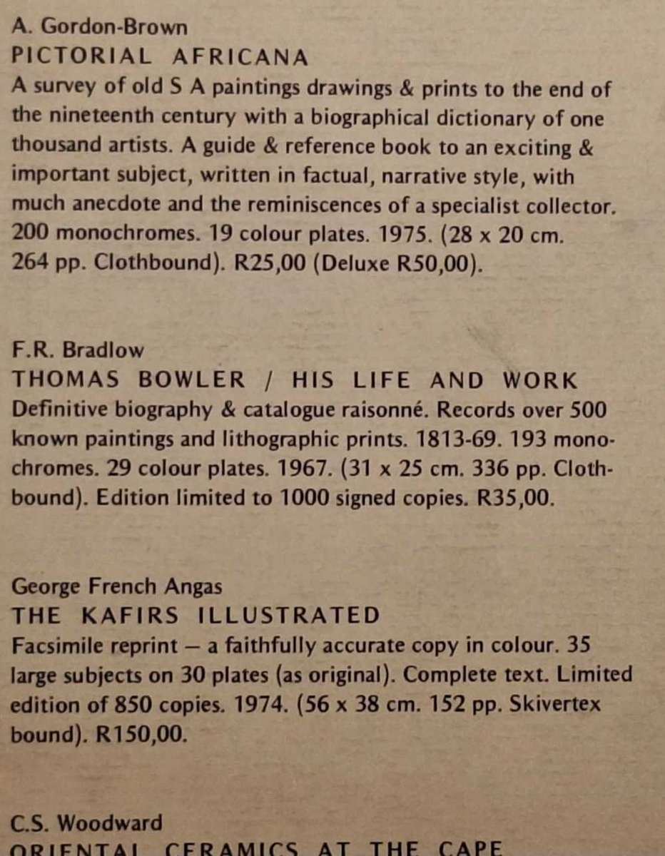 Africana Books & Pictures: A Selection of published papers by Frank R Bradlow Hardcover 1975