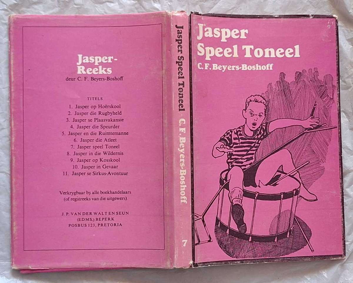 Jasper Speel Toneel deur C F Beyers-Boshoff Hardeband 1971 Derde Druk Jasper-Reeks Nr. 7