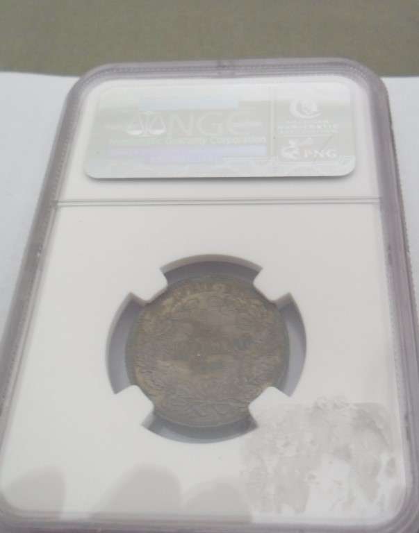 1892 1 SHILLING NGC GRADED XF DETAIL (POLISHED)