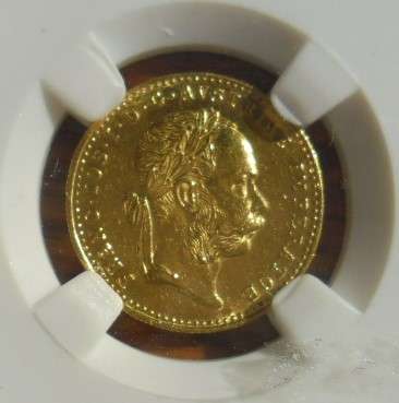 1915 GOLD AUSTRIAN FRANZ JOSEPH 1 DUCAT COIN. BOOK WEIGHT 3.45G IN CIR CONDITION
