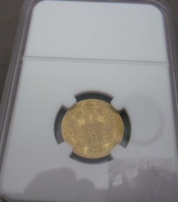1915 GOLD AUSTRIAN FRANZ JOSEPH 1 DUCAT COIN. BOOK WEIGHT 3.45G IN CIR CONDITION