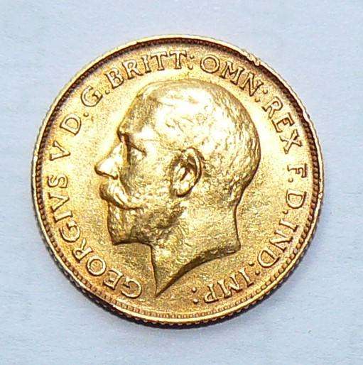 1925 SA GOLD 1/2 SOV. CONDITION AS PER PHOTO