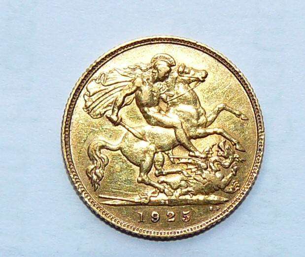 1925 SA GOLD 1/2 SOV. CONDITION AS PER PHOTO