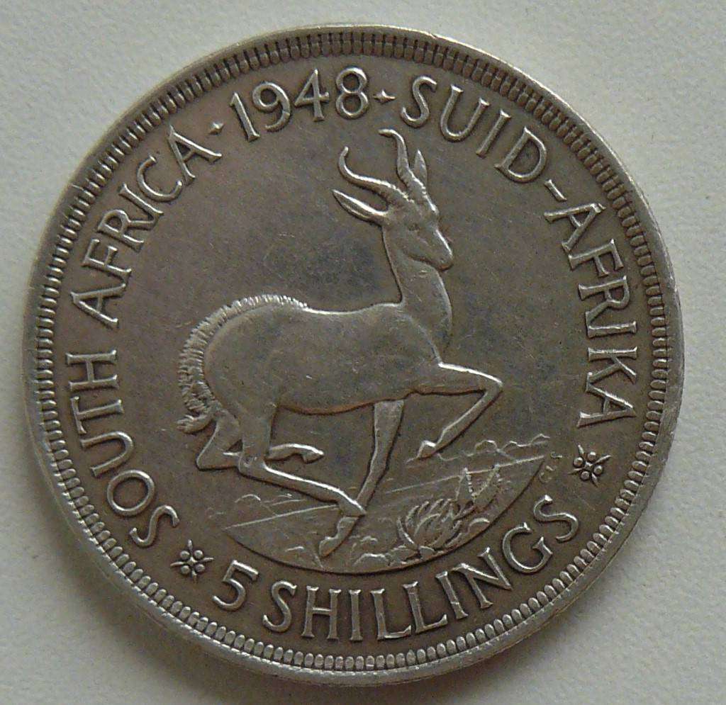1948 5 SHILLING AS PER PHOTO .8 SILVER