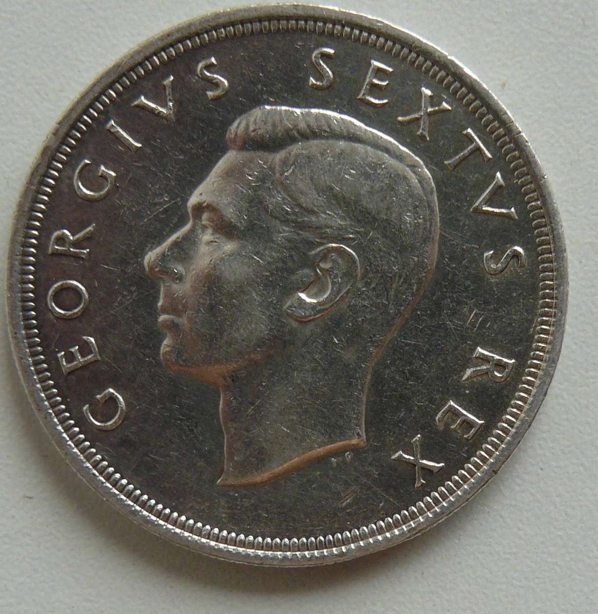 1949 5 SHILLING AS PER PHOTO .8 SILVER NOTE RIM NIC