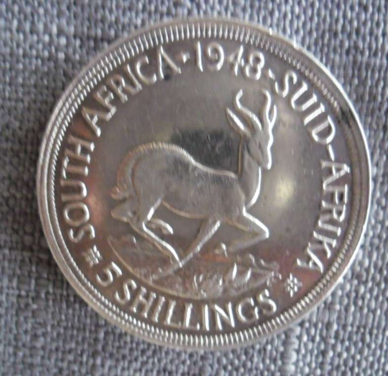 1948 5 SHILLING IN FAIR CONDITION