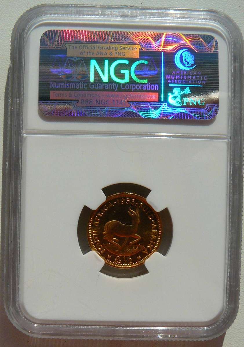 1953 S.A 1/2 POND NGC GRADED PF 66 3.99 g