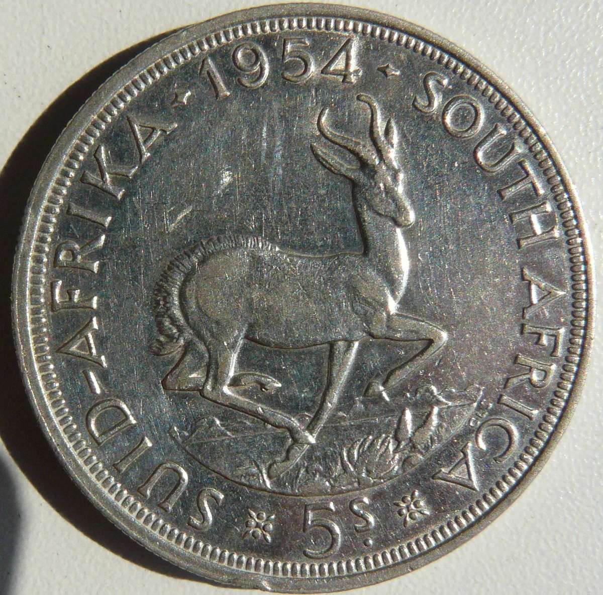 1954 5 SHILLING MINTAGE 17040 CONDITION AS PER PHOTO