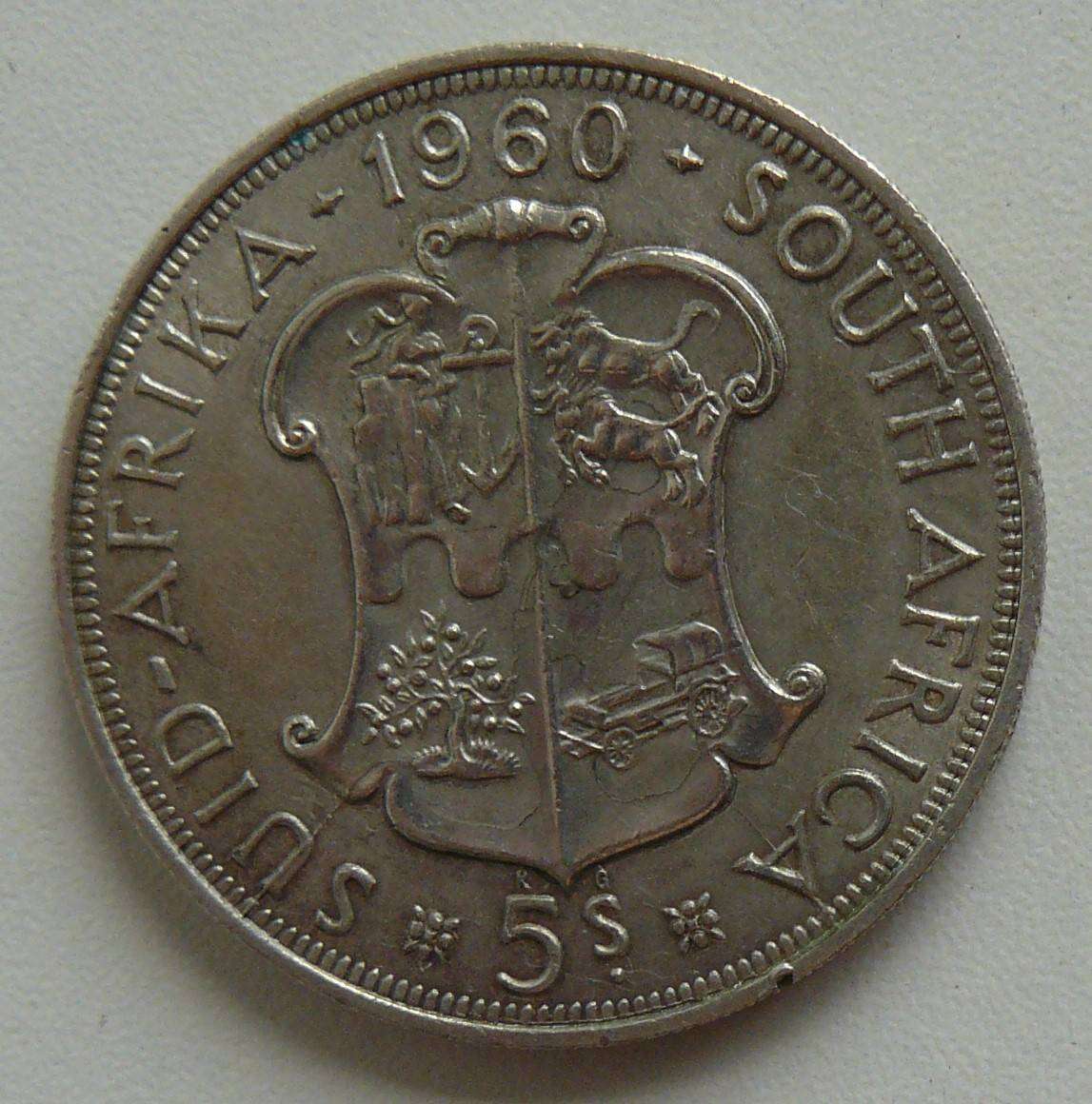 1960 5 SHILLING CONDITION PER IMAGE  .5 SILVER