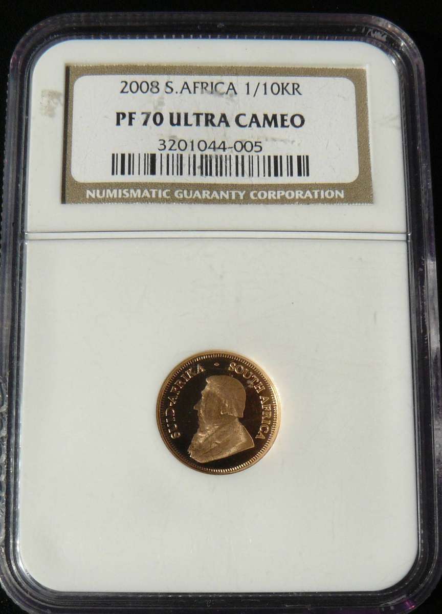 2008 GOLD 1/10TH COIN NGC GRADED PF 70 HIGHEST GRADE