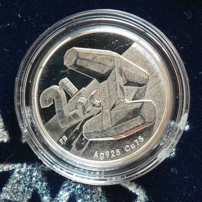 2016 2.5 CENT WITH JHB MINT MARK (FIRST YEAR CERT. ISSUED WITH COIN)