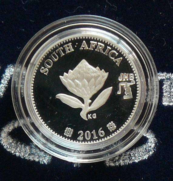 2016 2.5 CENT WITH JHB MINT MARK (FIRST YEAR CERT. ISSUED WITH COIN)