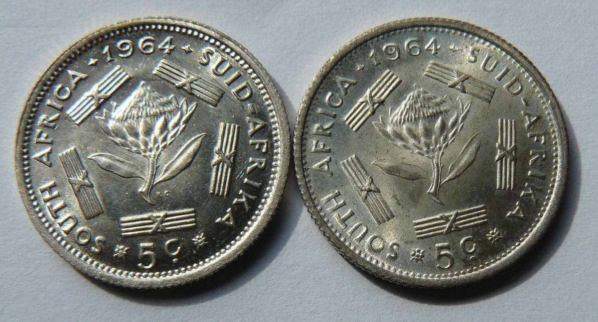1964 SILVER 5 CENT COINS BOTH FOR ONE BID