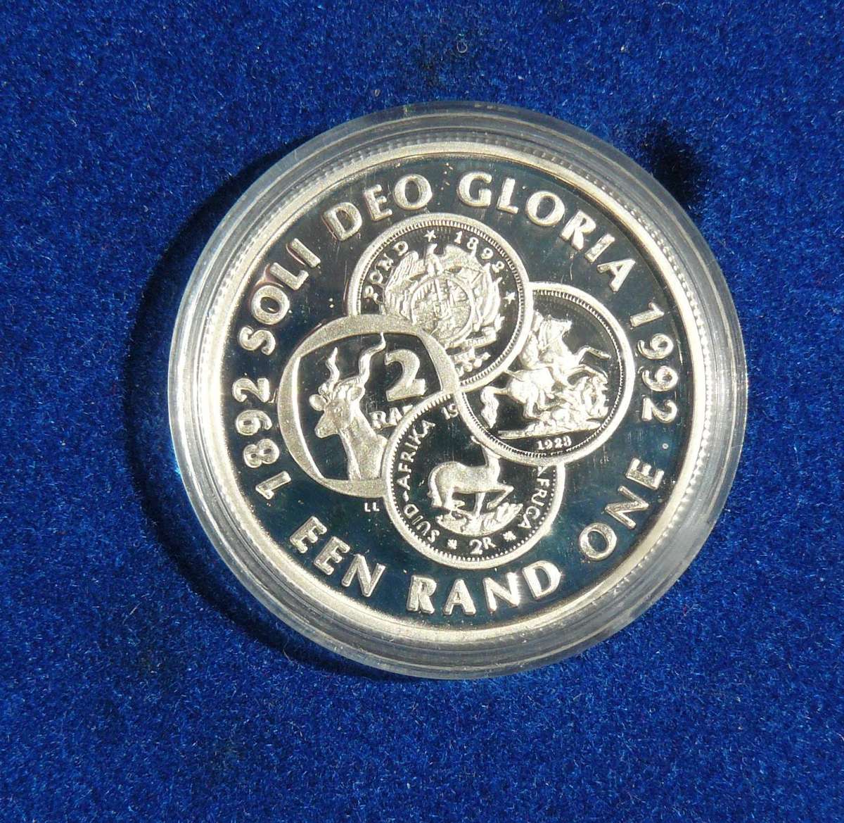 1992 PROOF SILVER R1 COINAGE CENTENNIAL  IN SAM BOX