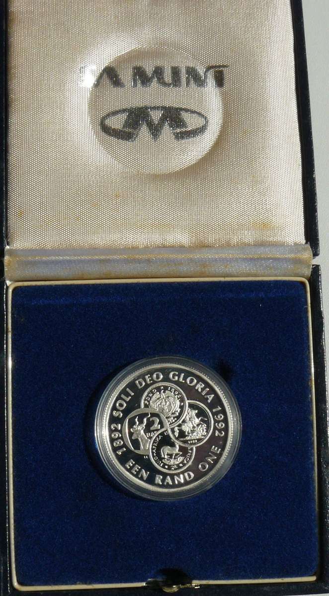 1992 PROOF SILVER R1 COINAGE CENTENNIAL  IN SAM BOX
