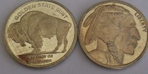 SILVER 10/TH .99 OZ  INDIAN HEAD COINS BOTH FOR ONE BID