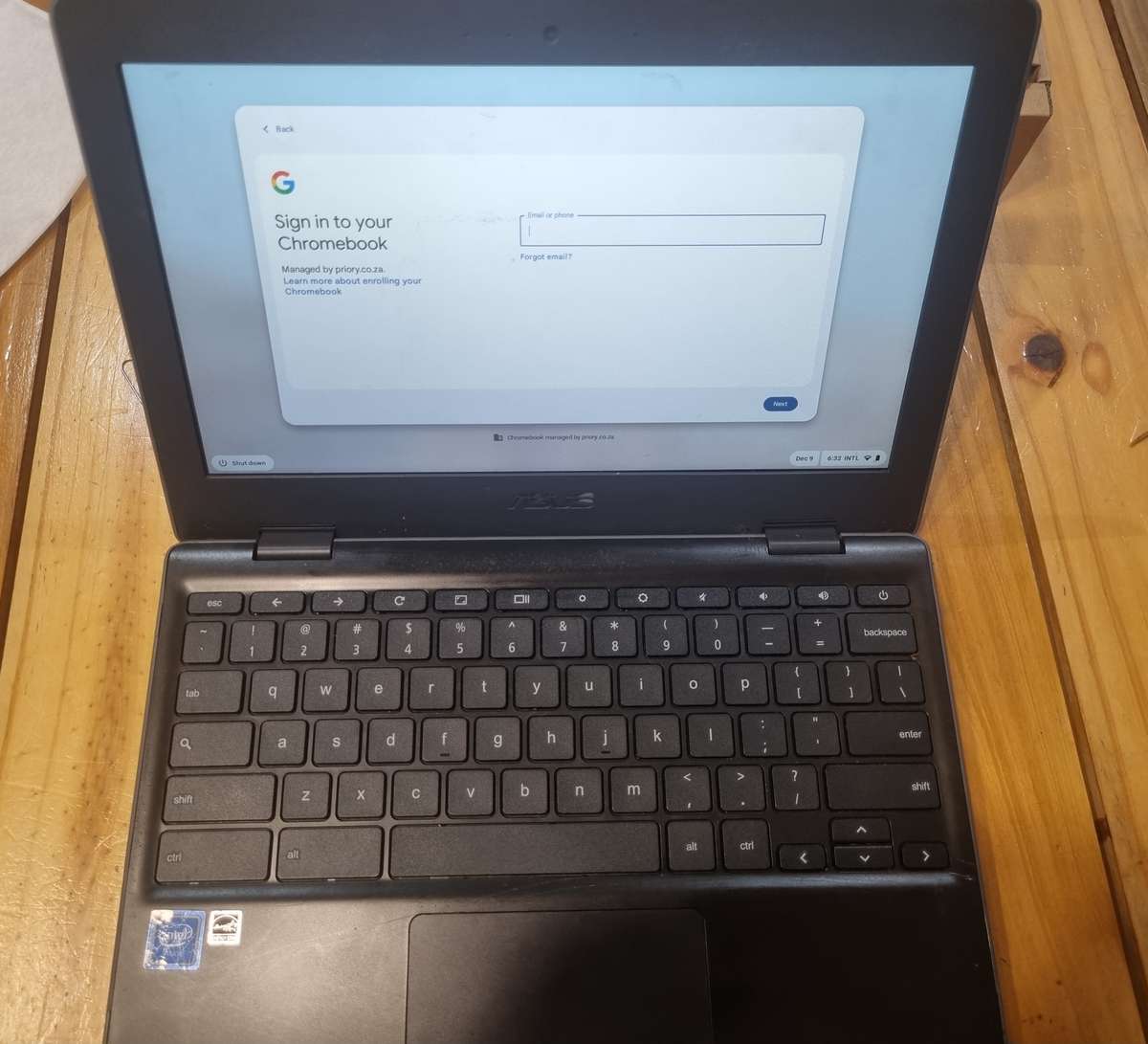 ASUS Chromebook C204 Celeron N4020 4GB RAM 32GB eMMC Touch Display 11.6" Screen