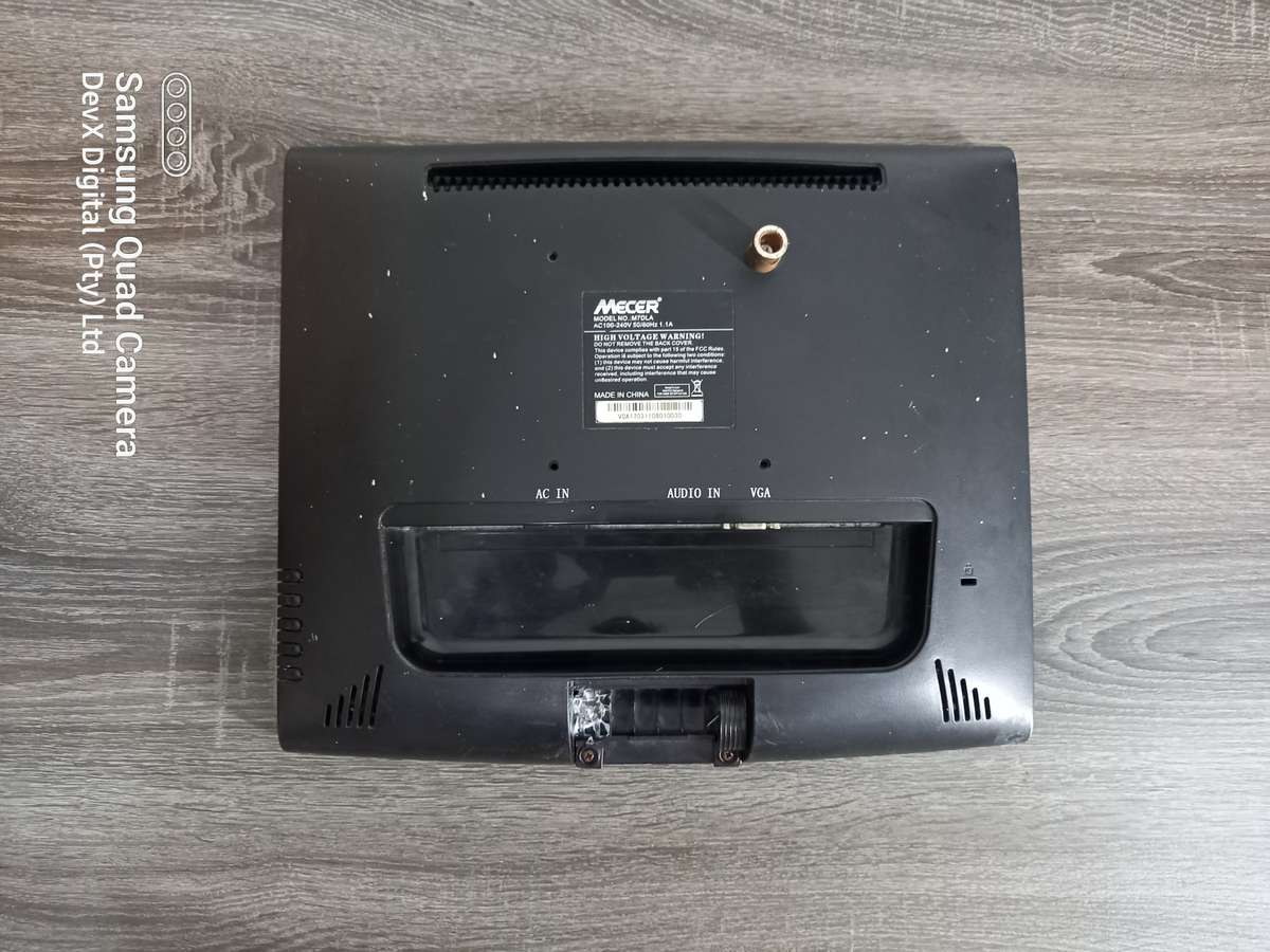 Verified Tested - 17-inch Mecer LCD Monitor - Perfect For CCTV And Wall Mounting - 1280 x 1024