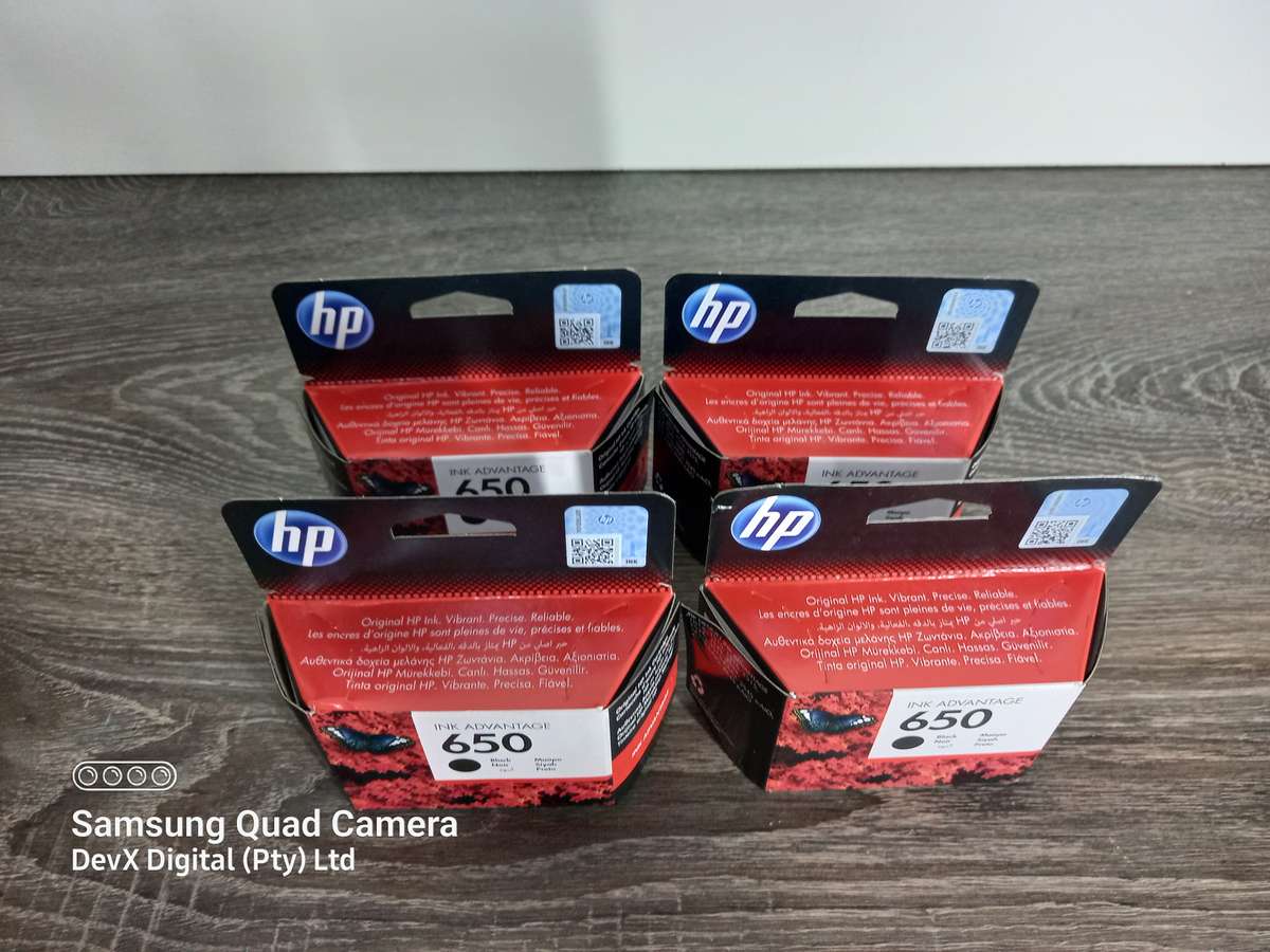 Brand New - Genuine HP 650 Black Ink - For Compatible Ink Advantage Printer - Last 4 Units In Stock