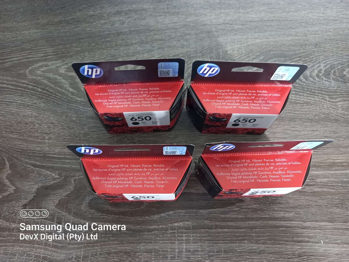 Brand New - Genuine HP 650 Black Ink - For Compatible Ink Advantage Printer - Last 4 Units In Stock