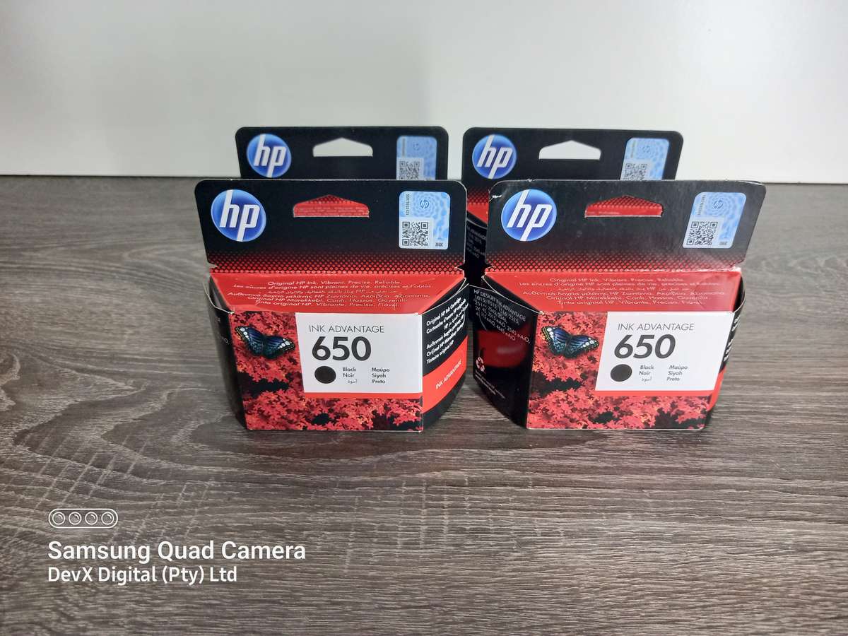 Brand New - Genuine HP 650 Black Ink - For Compatible Ink Advantage Printer - Last 4 Units In Stock