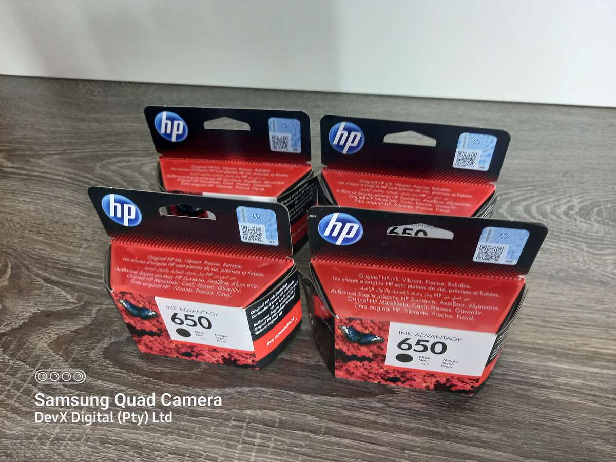 Brand New - Genuine HP 650 Black Ink - For Compatible Ink Advantage Printer - Last 4 Units In Stock