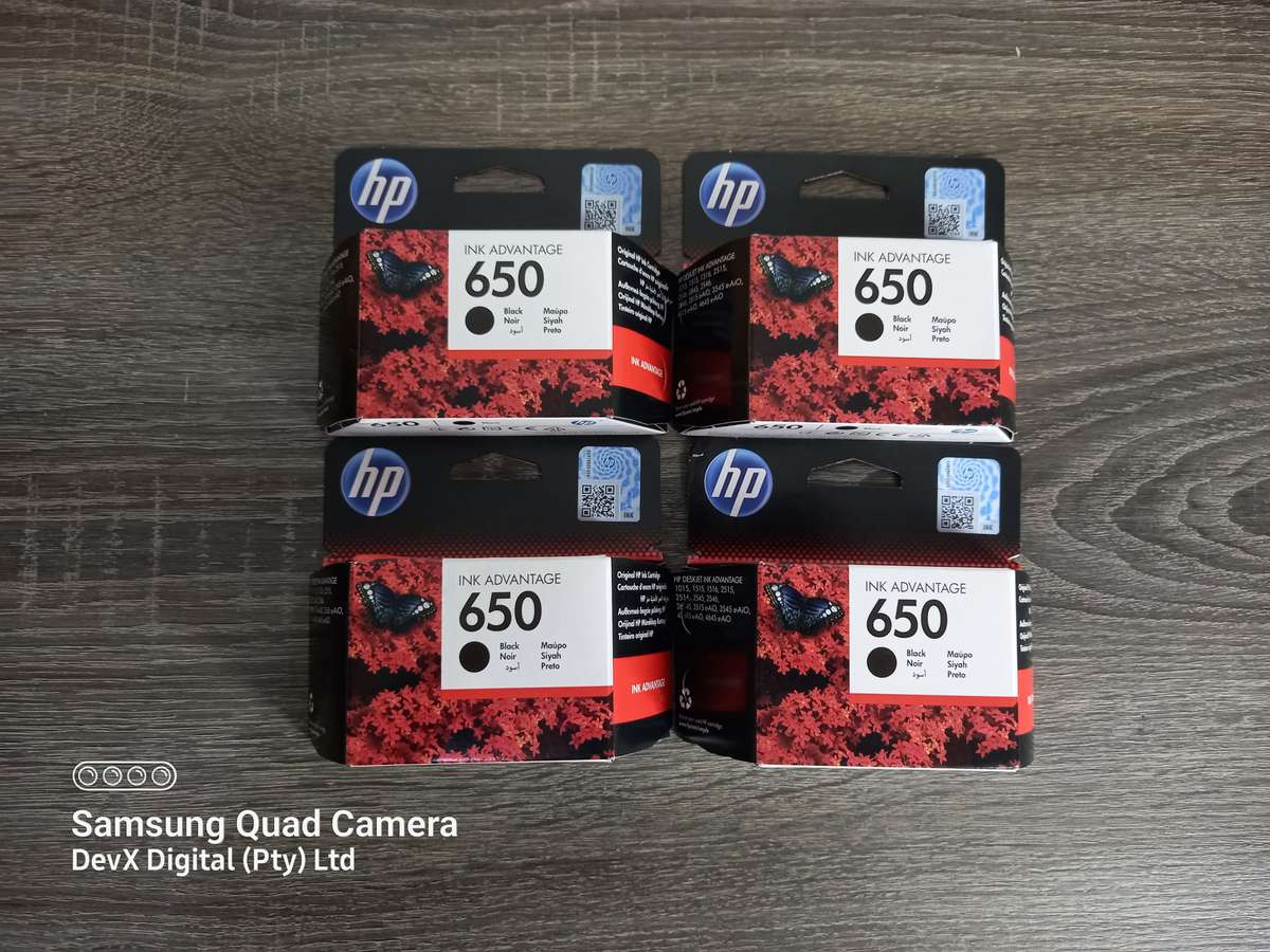 Brand New - Genuine HP 650 Black Ink - For Compatible Ink Advantage Printer - Last 4 Units In Stock