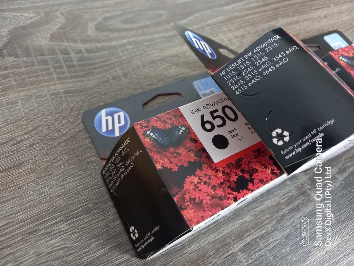 Brand New - Genuine HP 650 Black Ink - For Compatible Ink Advantage Printer - Last 4 Units In Stock
