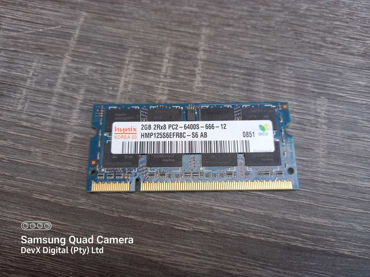 2GB DDR2 Laptop Ram - Hynix PC2 - Verified Tested & Working