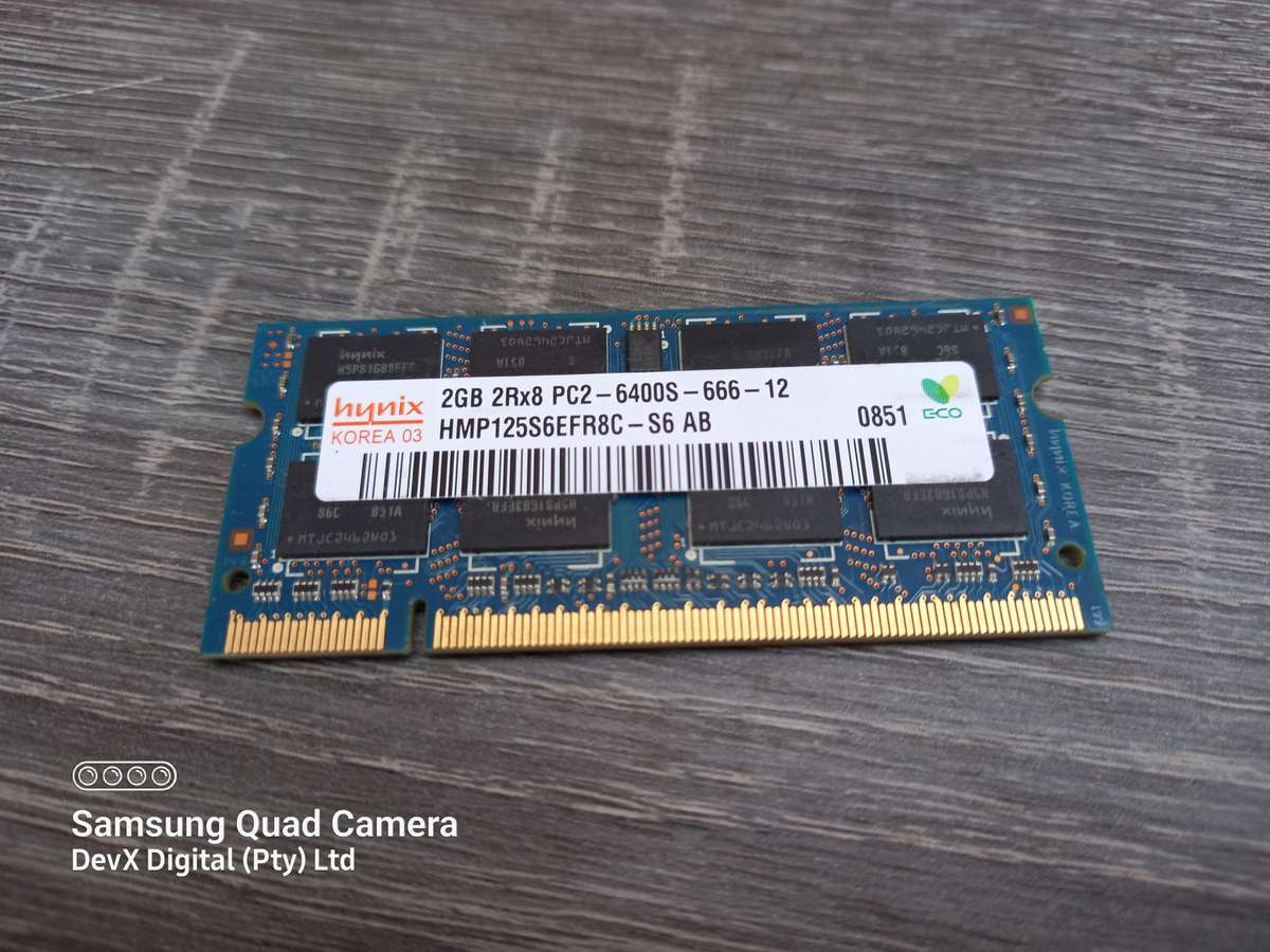 2GB DDR2 Laptop Ram - Hynix PC2 - Verified Tested & Working
