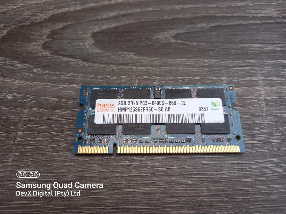 2GB DDR2 Laptop Ram - Hynix PC2 - Verified Tested & Working