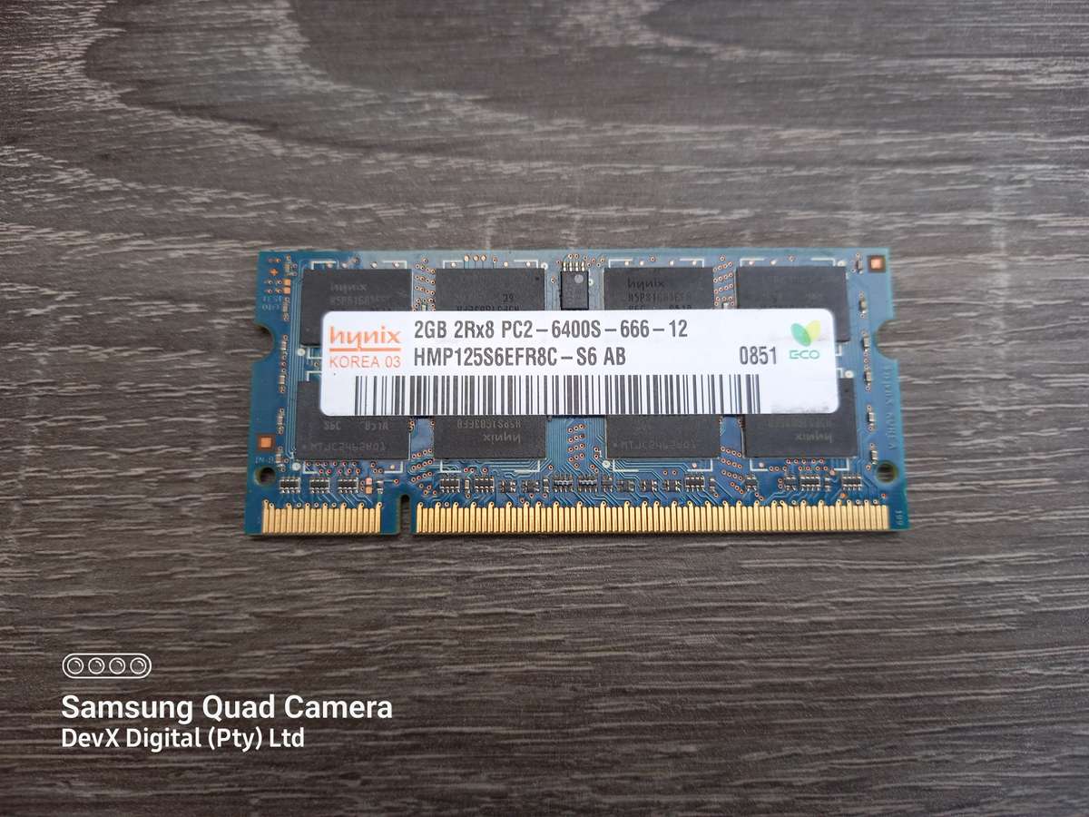 2GB DDR2 Laptop Ram - Hynix PC2 - Verified Tested & Working