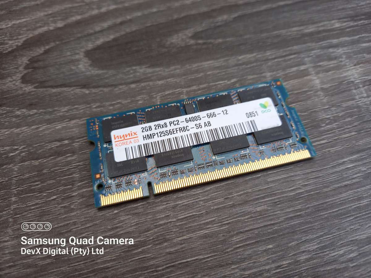 2GB DDR2 Laptop Ram - Hynix PC2 - Verified Tested & Working