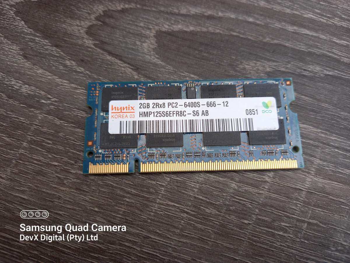 2GB DDR2 Laptop Ram - Hynix PC2 - Verified Tested & Working