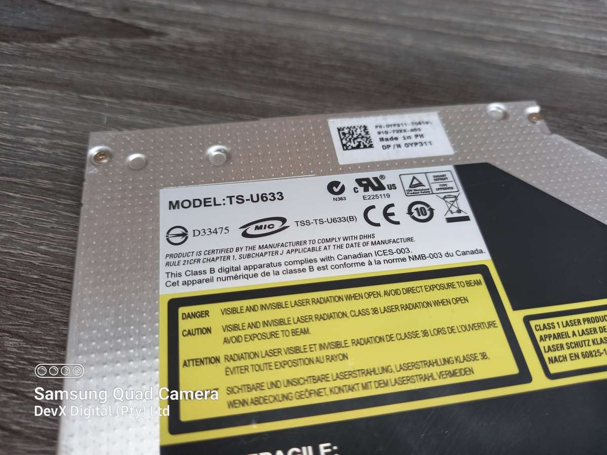 Dell SATA DVD Writer - For Laptops - Model: TS-U633 - Verified Working