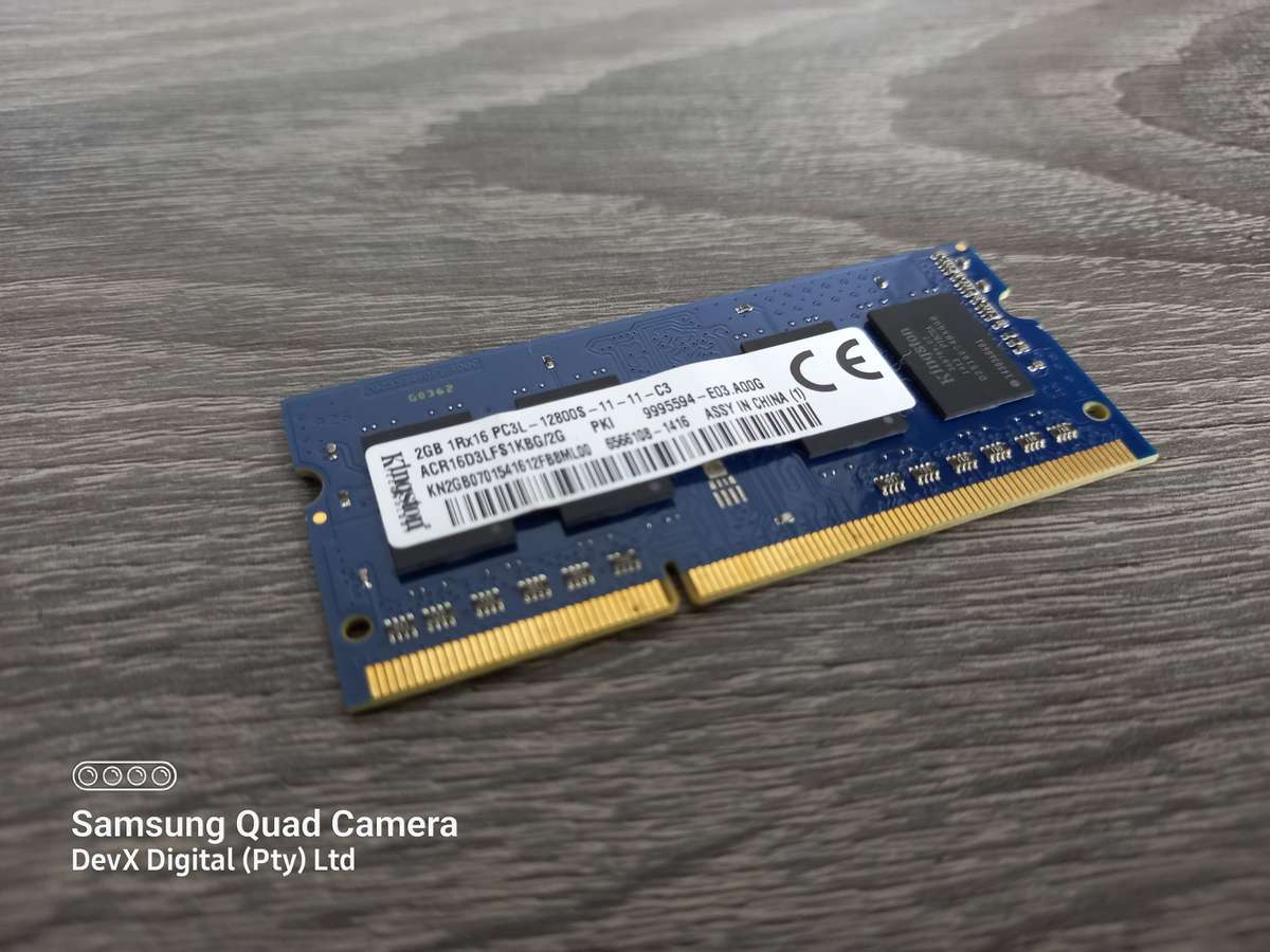 2GB DDR3 Laptop Ram - Kingston PC3 - Verified Tested & Working (Sold Each)