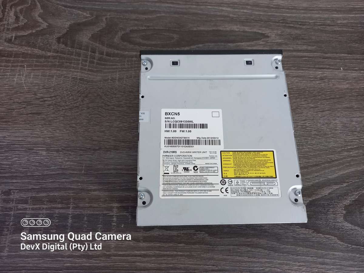 Verified Tested - Pioneer DVD Writer - SATA Connection + FREE SATA Cable - All 6 Sides Photographed