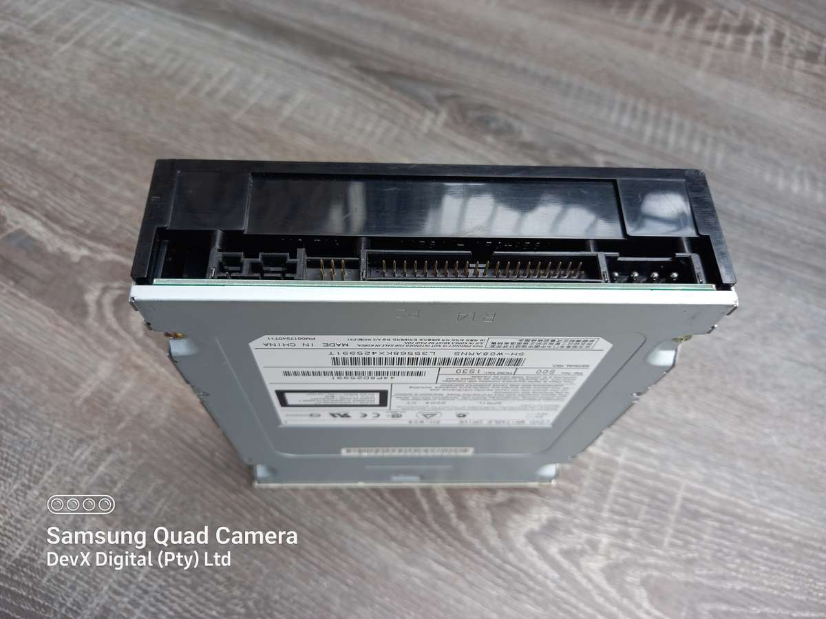 Verified Tested - Vintage Samsung DVD Writer - IDE Connection + FREE IDE Cable - White/Yellow Front