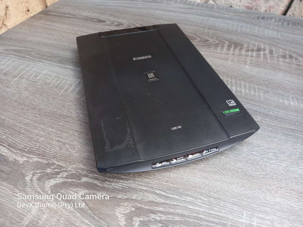 Verified Working - Canon CanoScan LiDe 110 Scanner - Includes Cable & Software - Scan Under 1 Minute