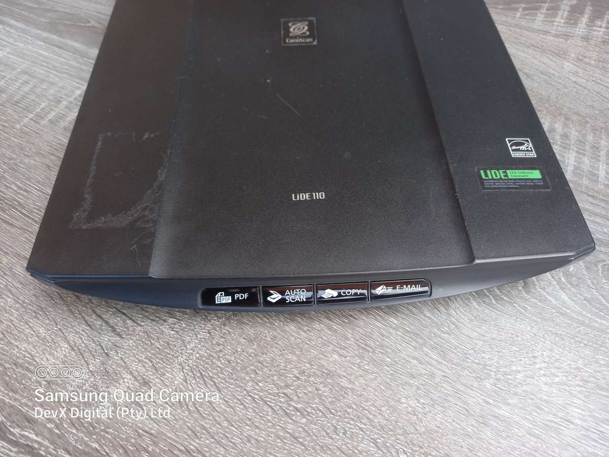 Verified Working - Canon CanoScan LiDe 110 Scanner - Includes Cable & Software - Scan Under 1 Minute