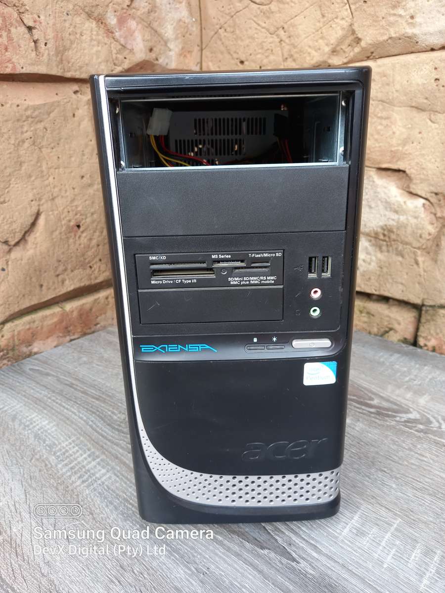 Verified Working - Acer Extensa E470 Computer Tower - Neat & Clean - 300W PSU - 4GB Ram - 80GB HDD
