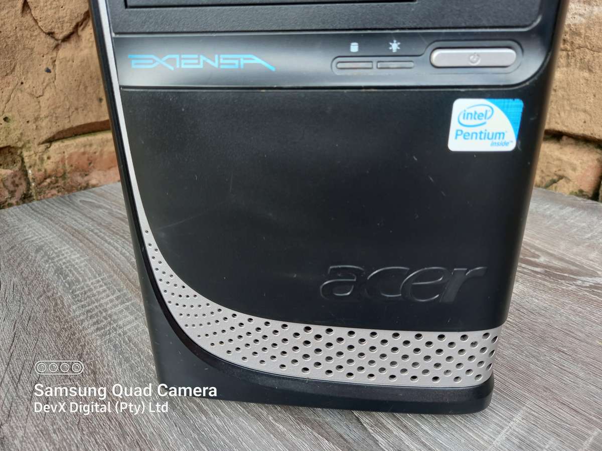 Verified Working - Acer Extensa E470 Computer Tower - Neat & Clean - 300W PSU - 4GB Ram - 80GB HDD